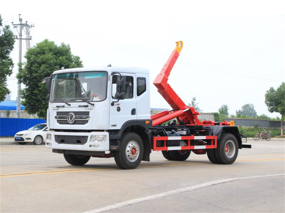 国六东风D9  15吨套臂垃圾车